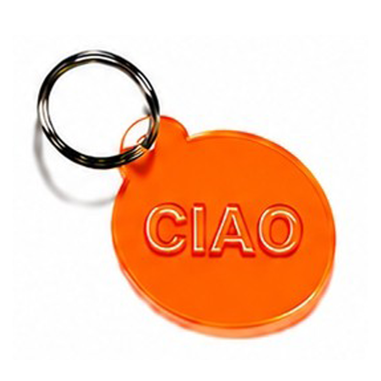 Schlüsselanhänger CIAO Neon orange