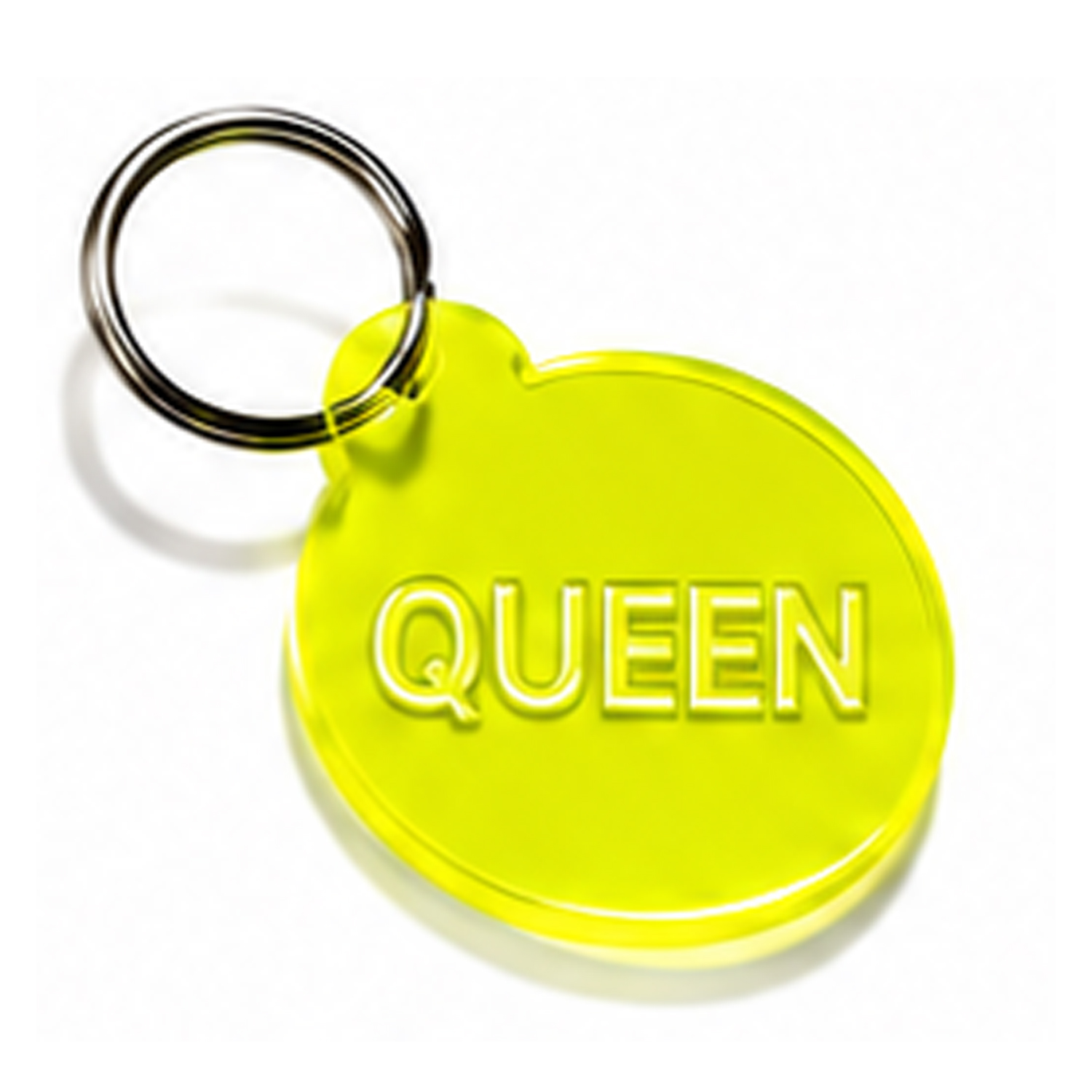 Schlüsselanhänger QUEEN gelb  