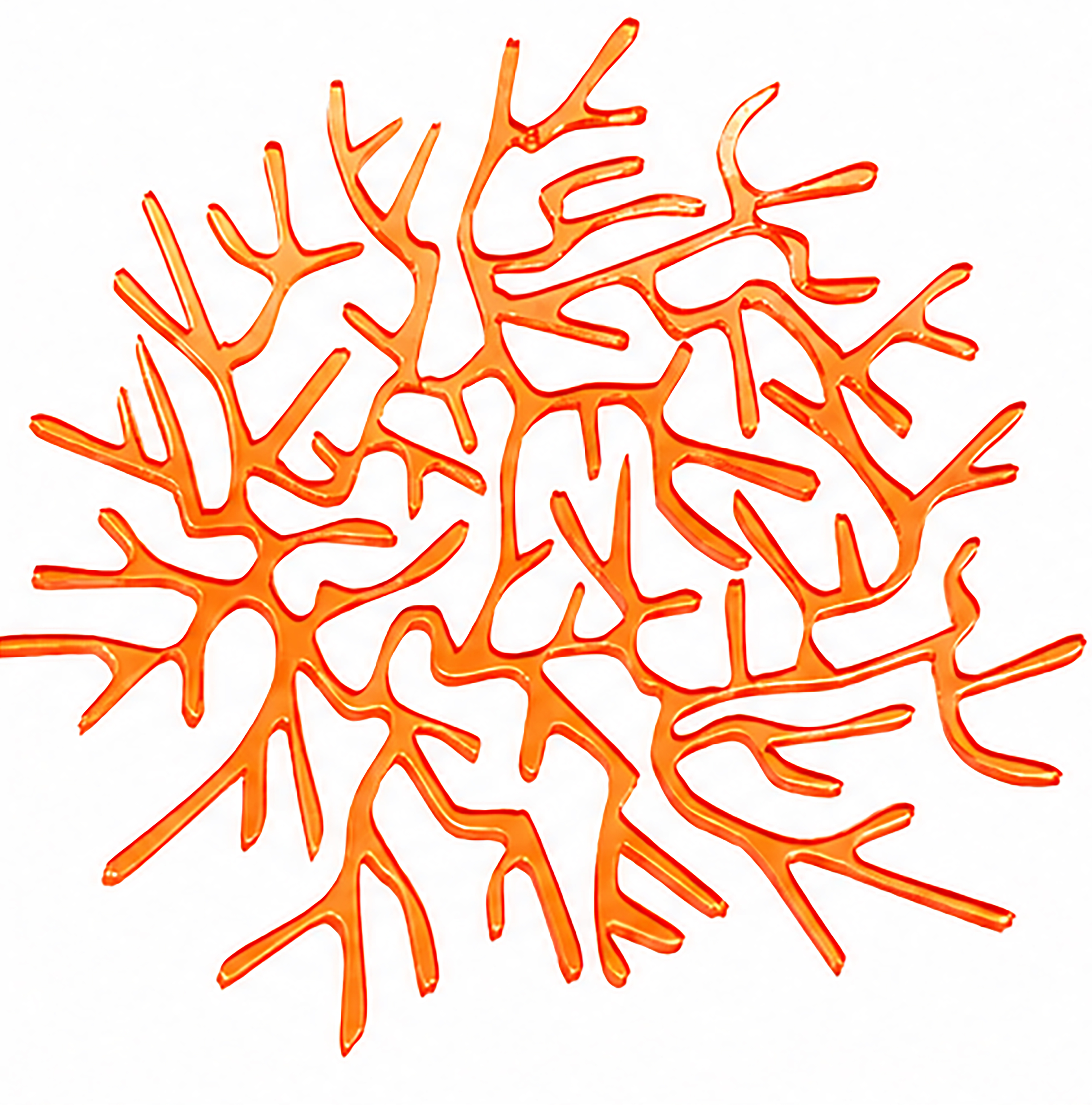 Koralle Neon orange