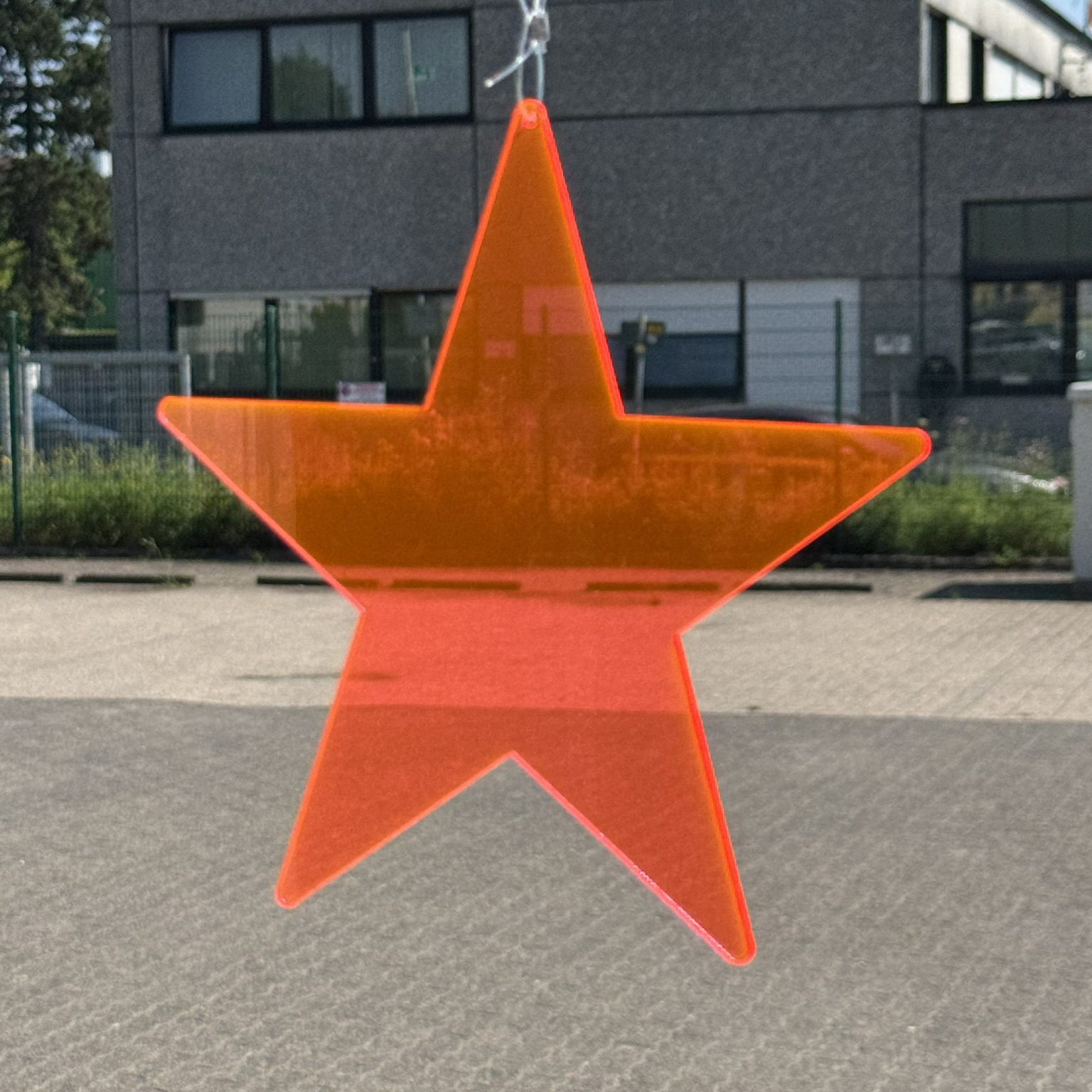 Acryl Stern klein Neon orange