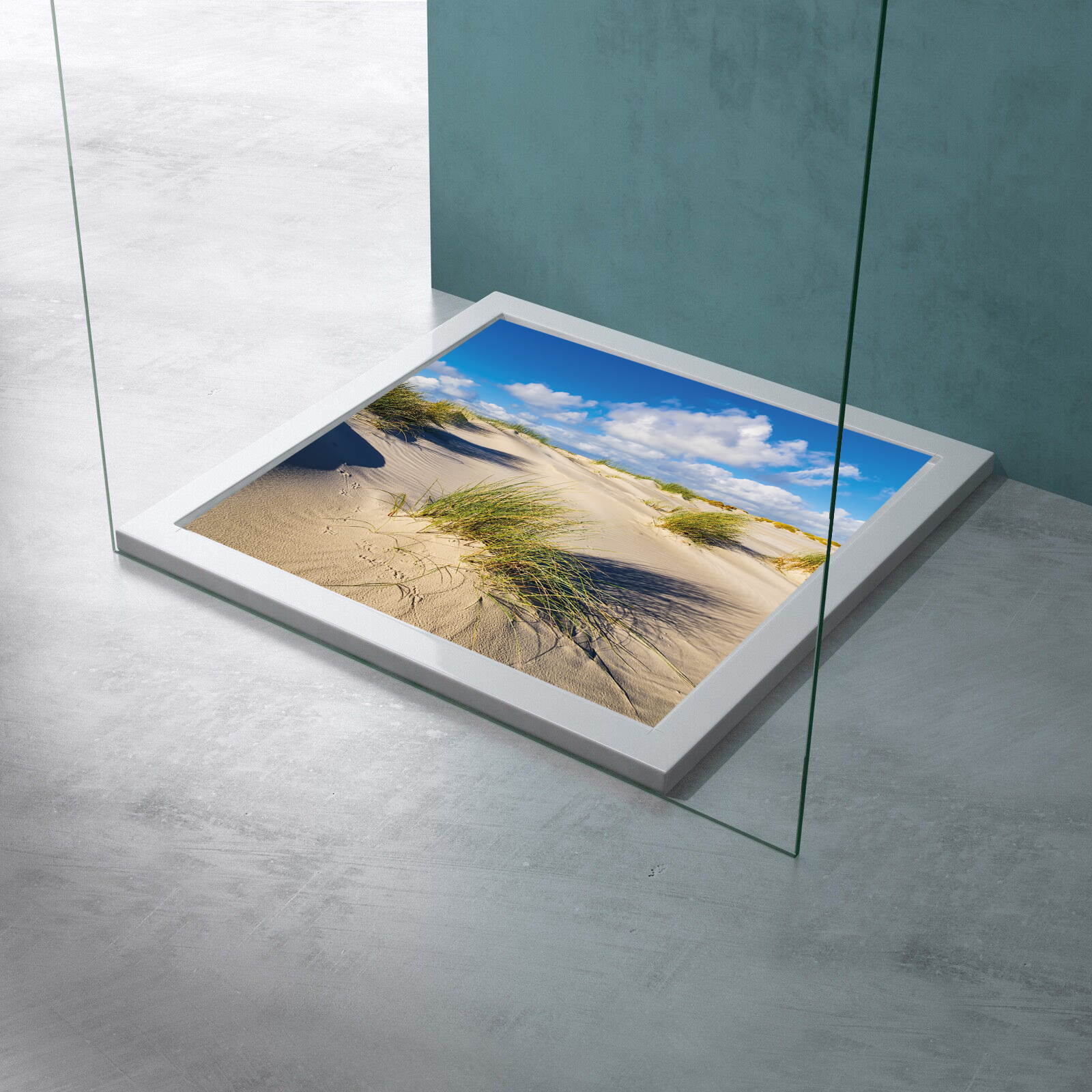 Anti Rutschmatte Motiv "Strand sand Gras"