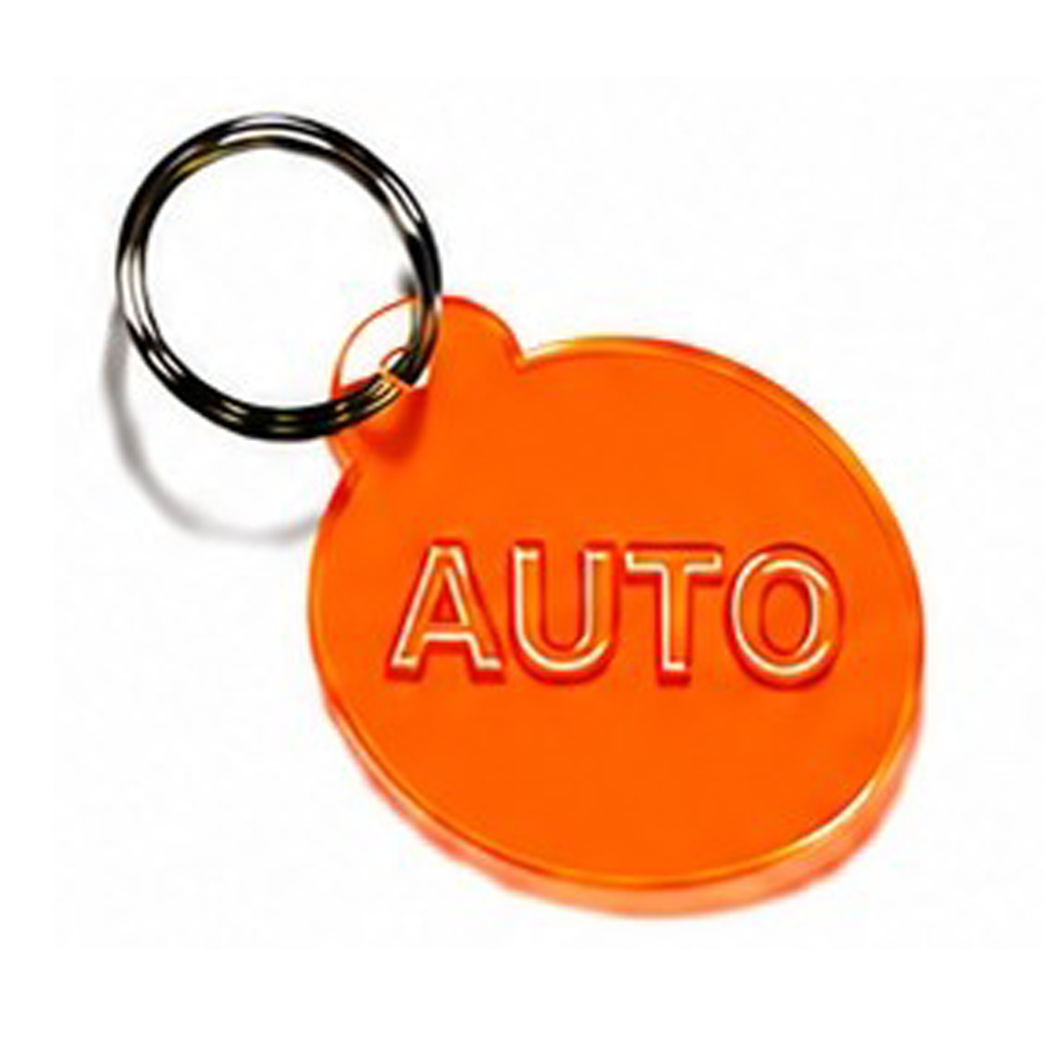 Schlüsselanhänger AUTO Neon orange 