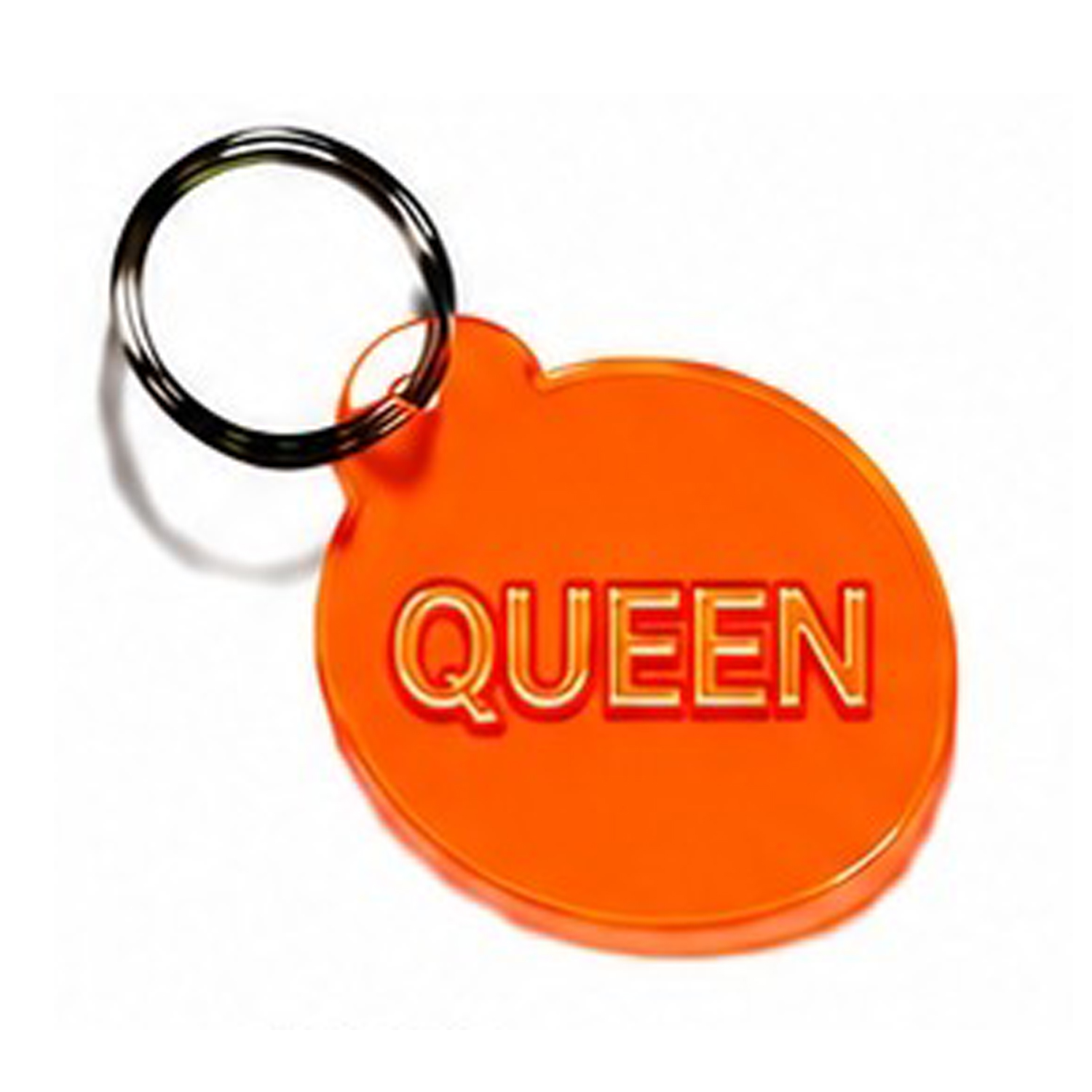 Schlüsselanhänger QUEEN Neon orange