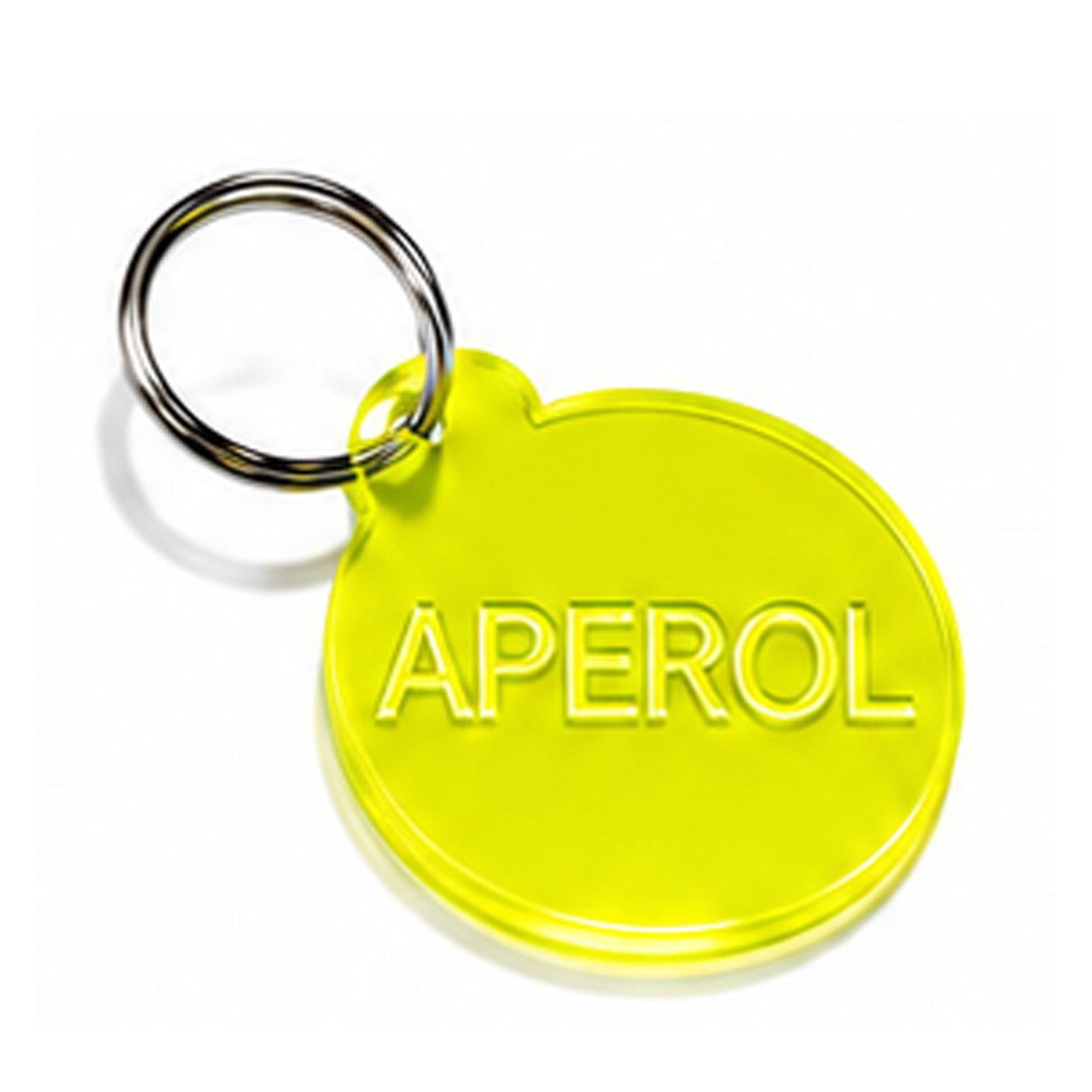 Schlüsselanhänger APEROL Neon gelb 