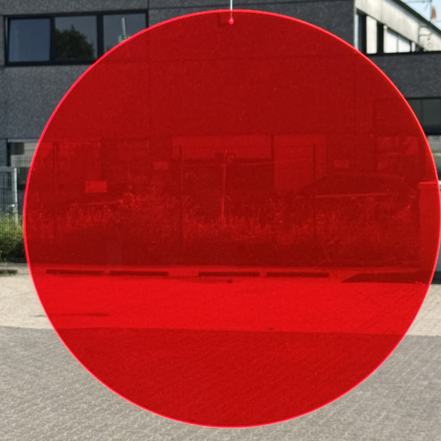 Neon Dot Scheibe 30 cm rot 