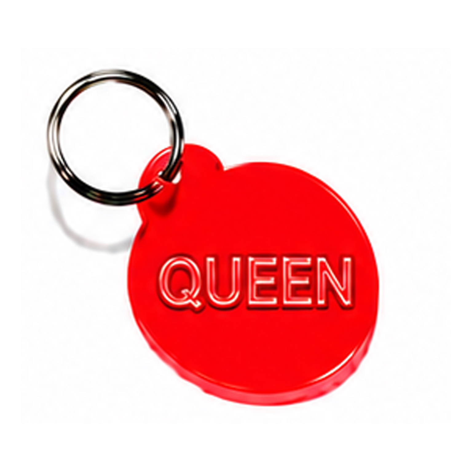 Schlüsselanhänger QUEEN Neon rot 