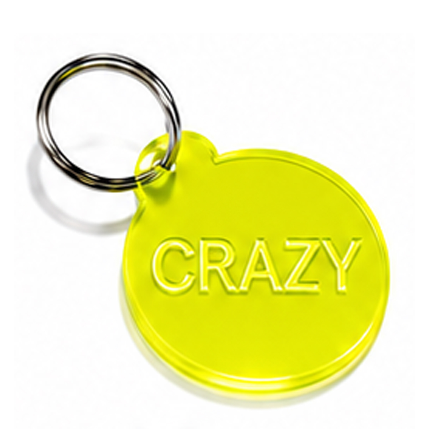 Schlüsselanhänger CIRAZY Neon gelb  