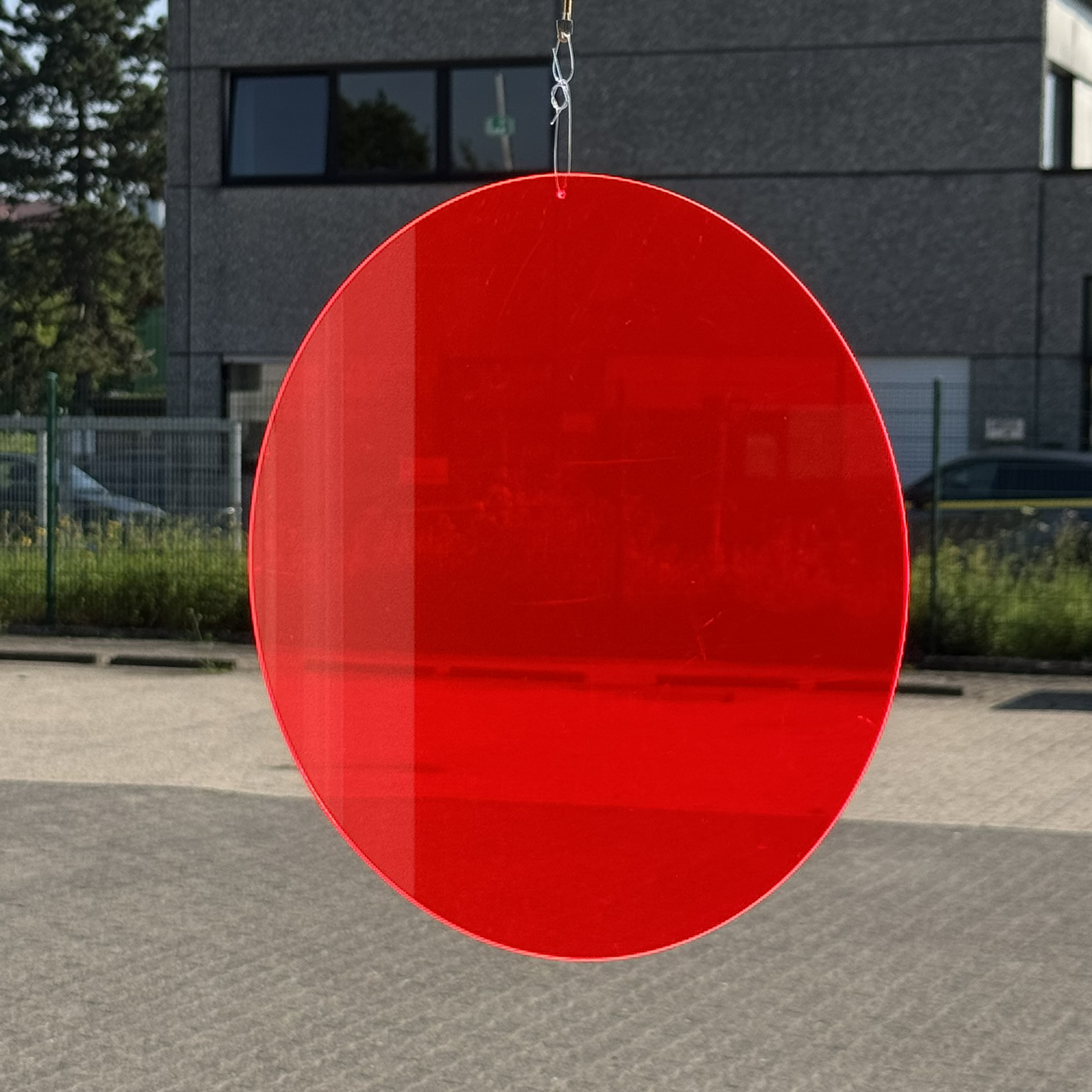 Neon Dot Scheibe 20 cm rot