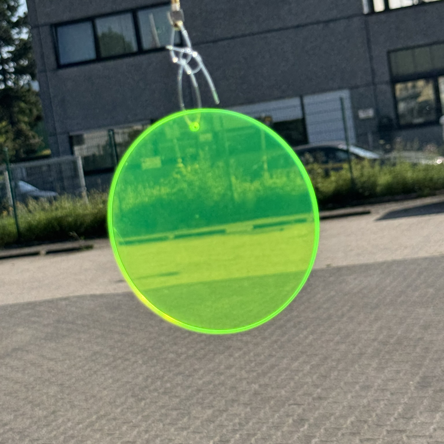 Neon Dot Scheibe 10 cm gelb