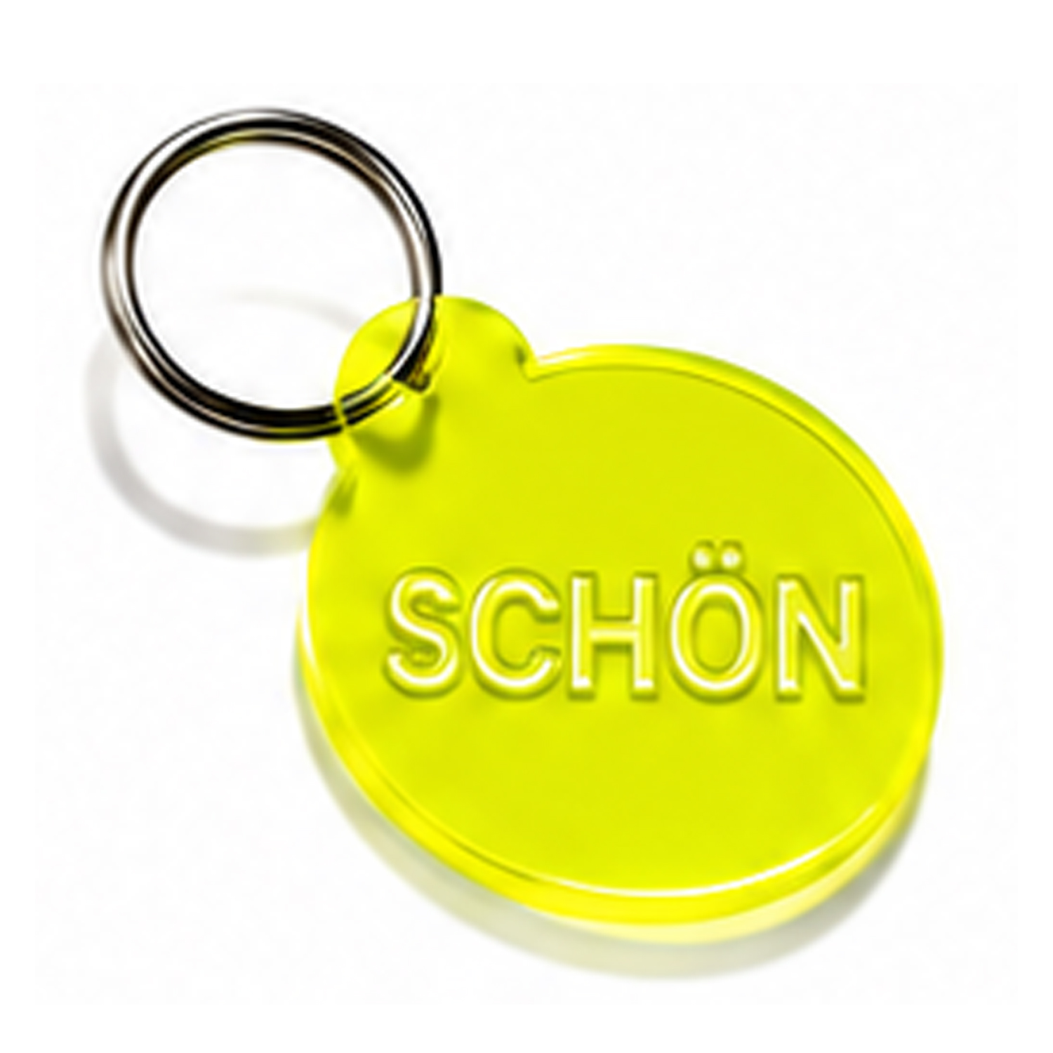 Schlüsselanhänger SCHÖN gelb 