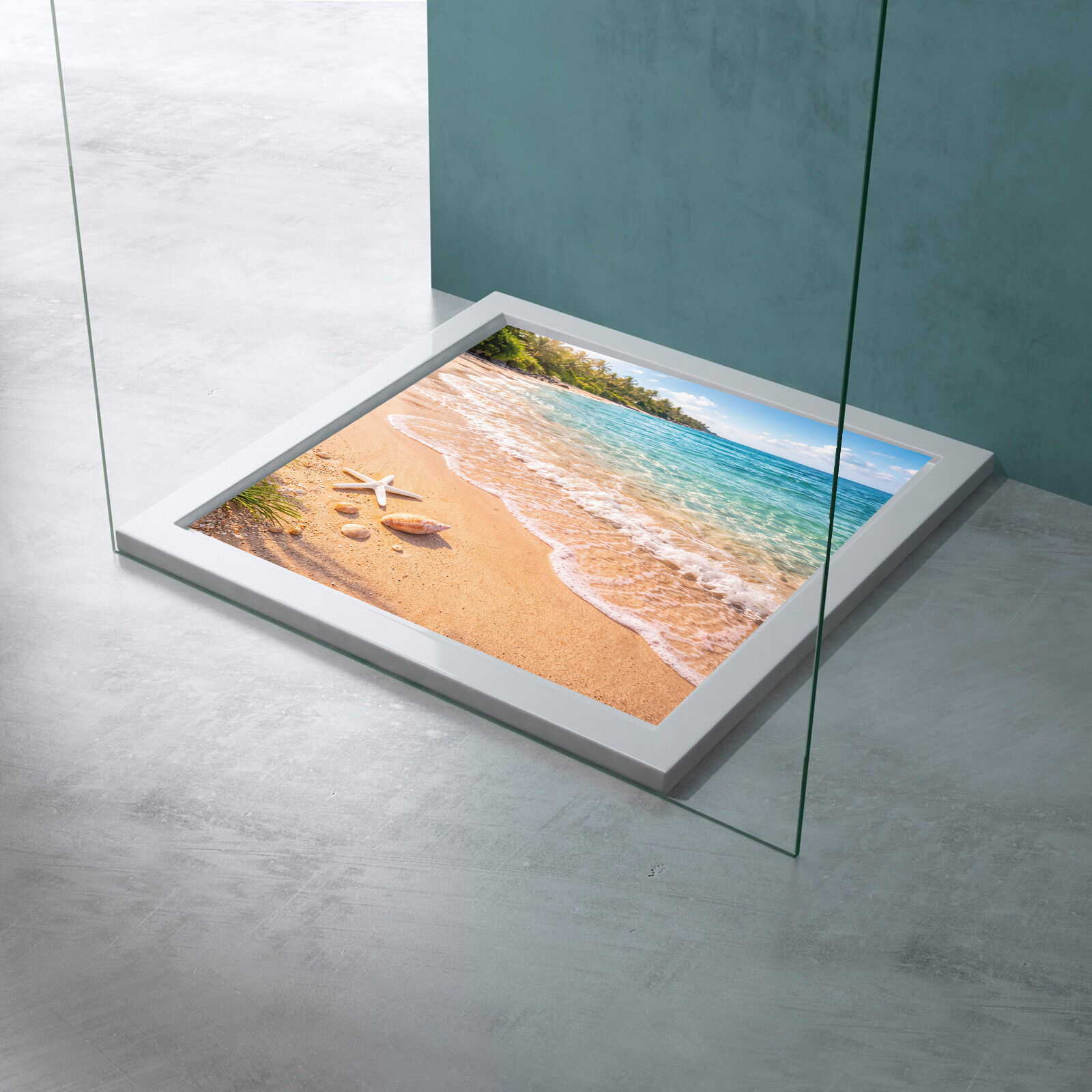 Anti Rutschmatte Motiv "Strand_Seestern" 