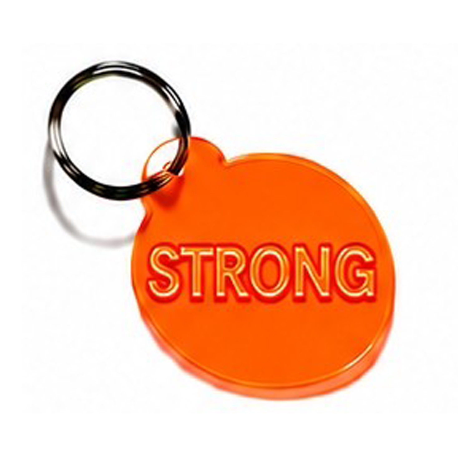 Schlüsselanhänger STRONG Neon orange