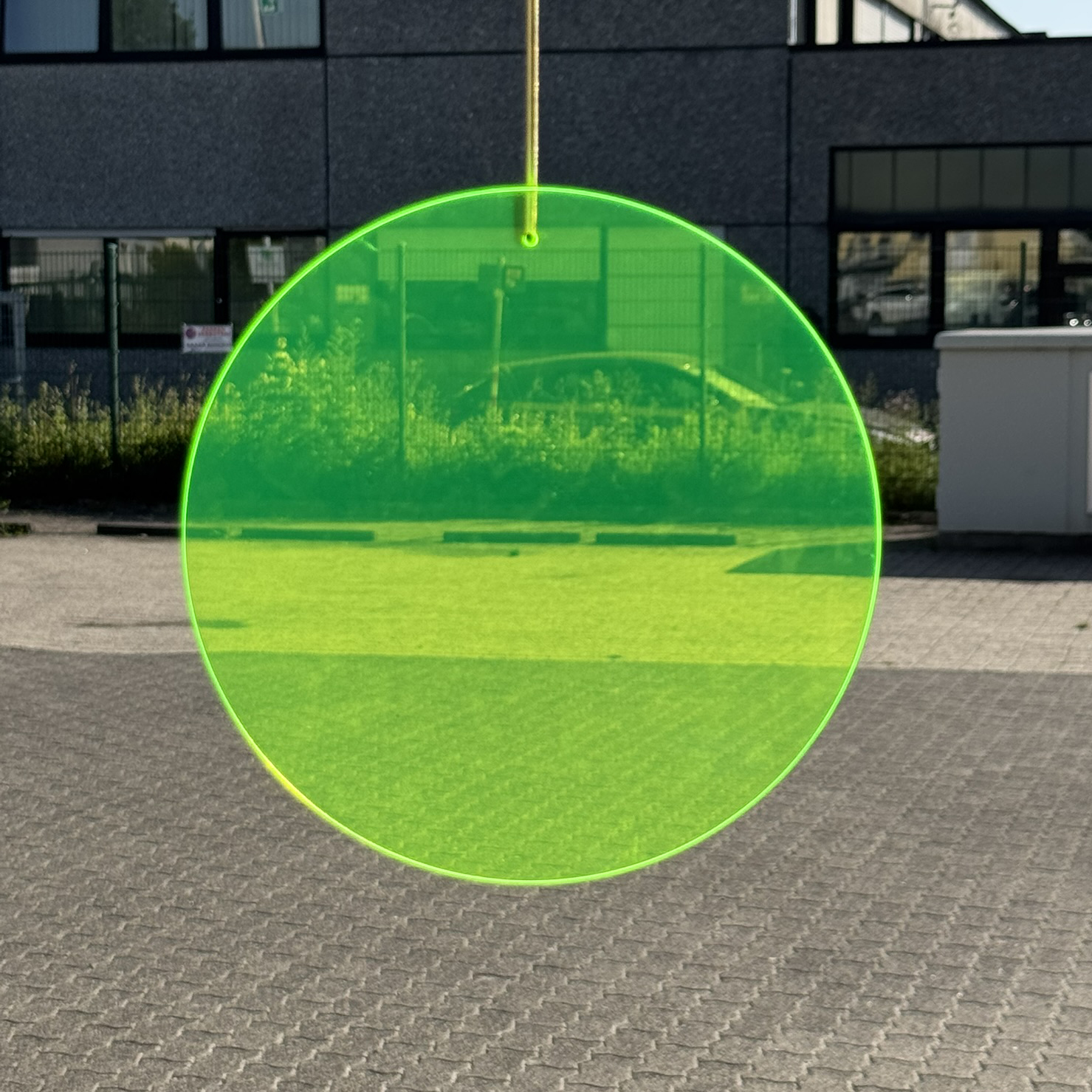 Neon Dot Scheibe 20 cm gelb 