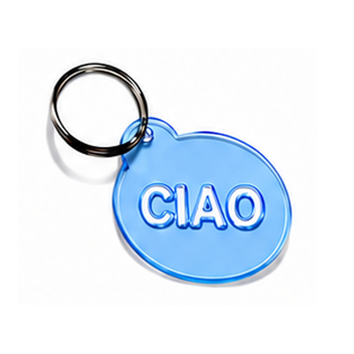 Schlüsselanhänger CIAO Neon blau
