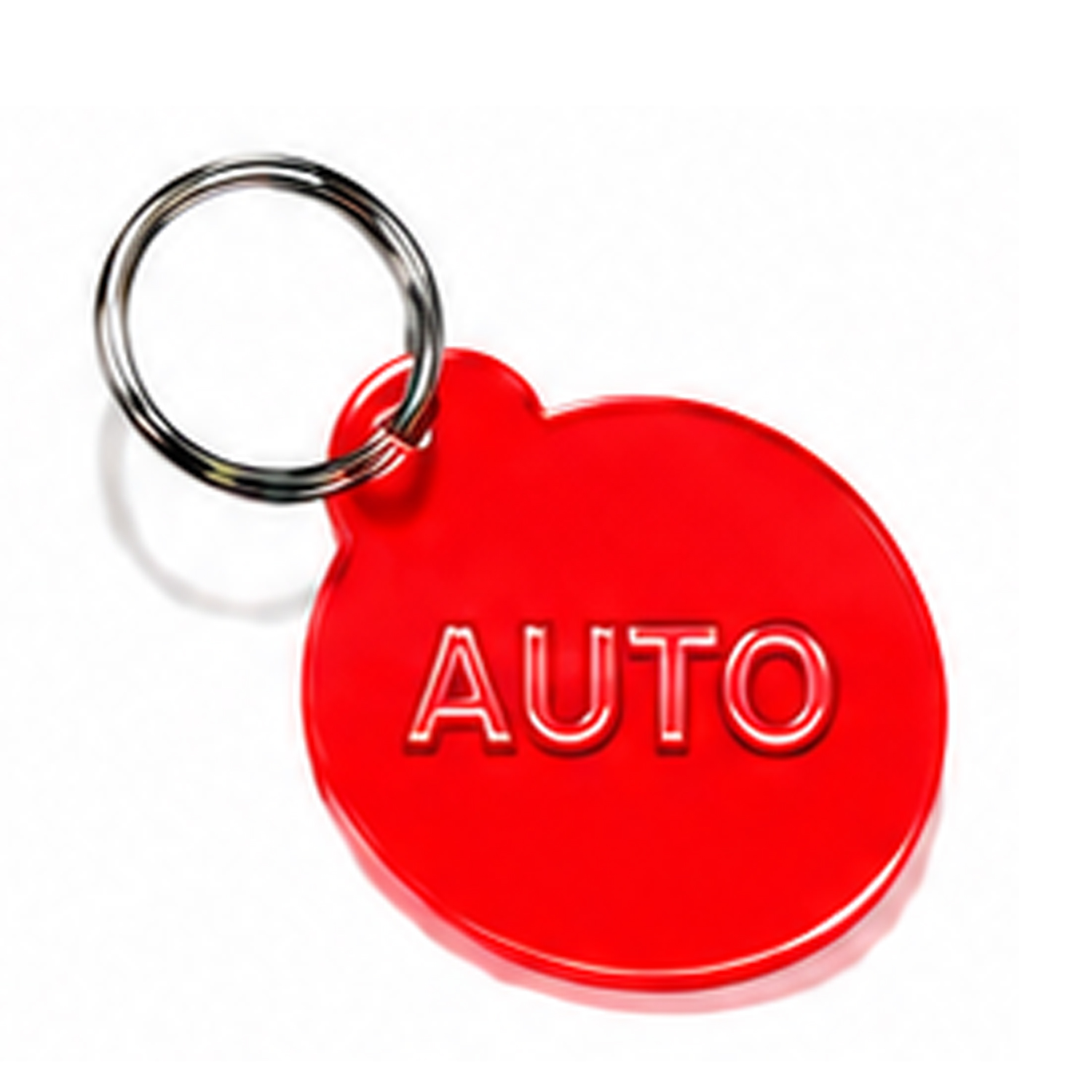 Schlüsselanhänger AUTO Neon rot 