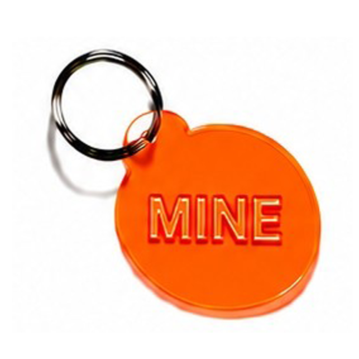Schlüsselanhänger MINE Neon orange 