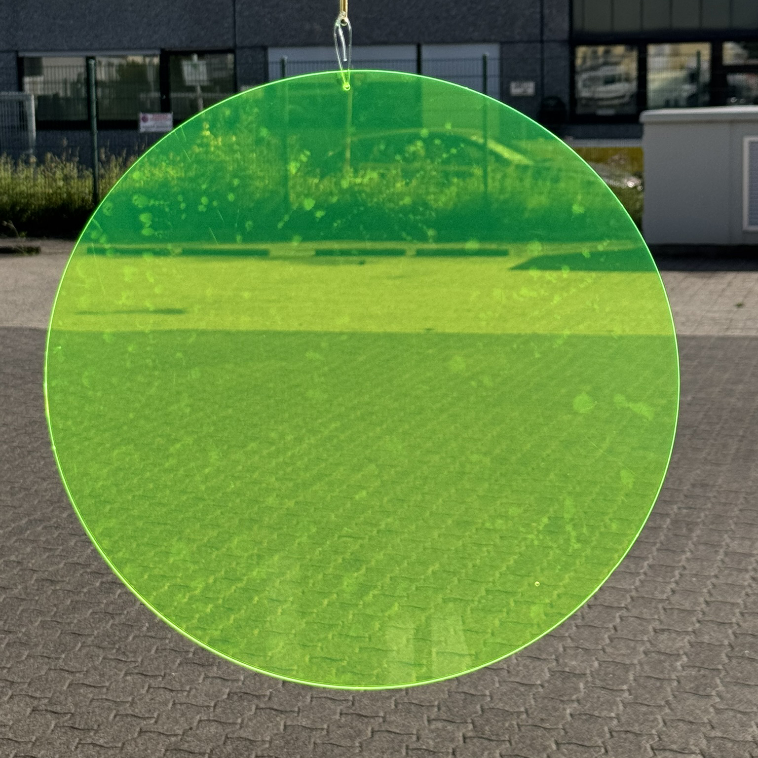 Neon Dot Scheibe 30 cm gelb  