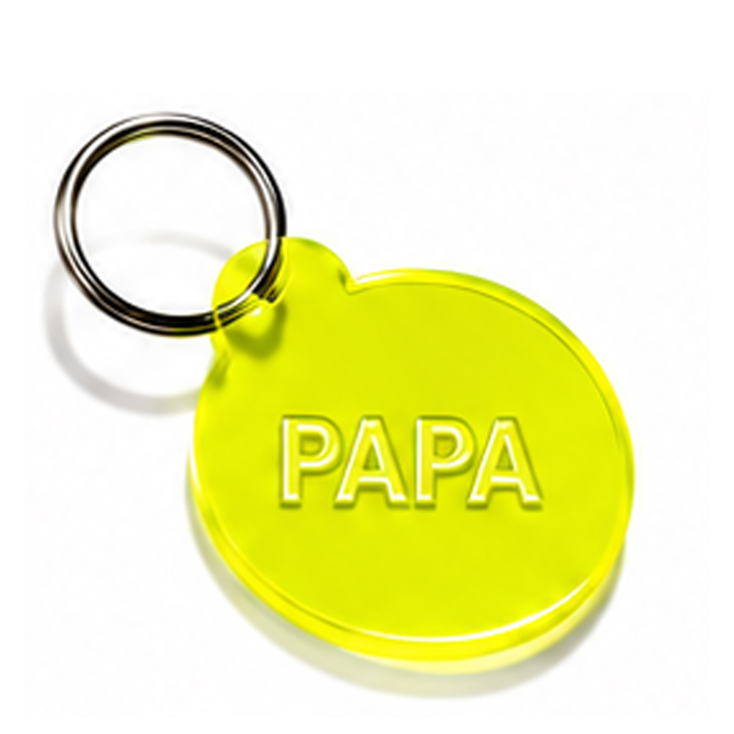 Schlüsselanhänger PAPA gelb  