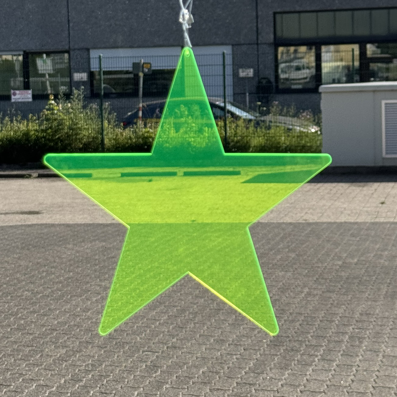 Acryl Stern klein Neon gelb 