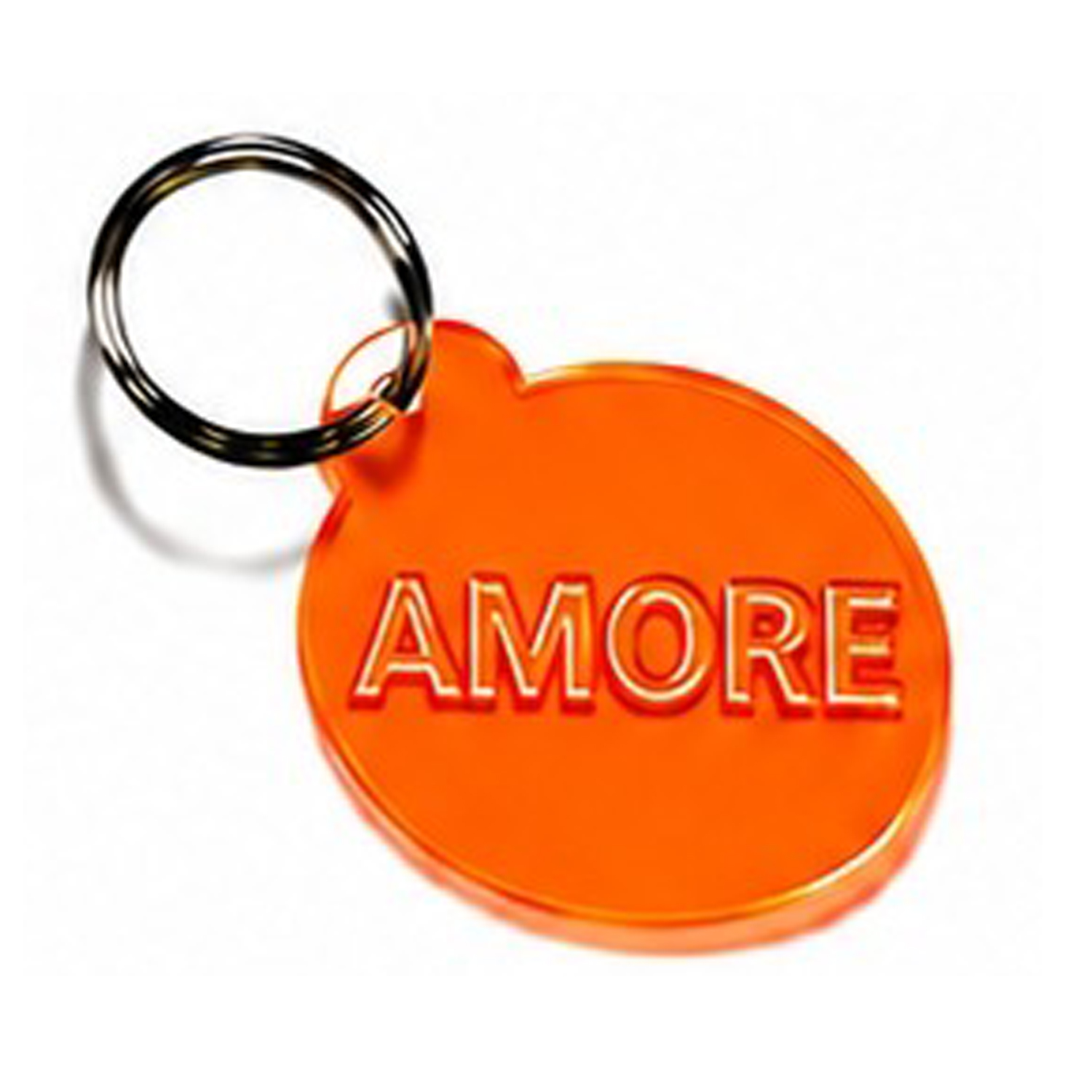 Schlüsselanhänger AMORE Neon orange