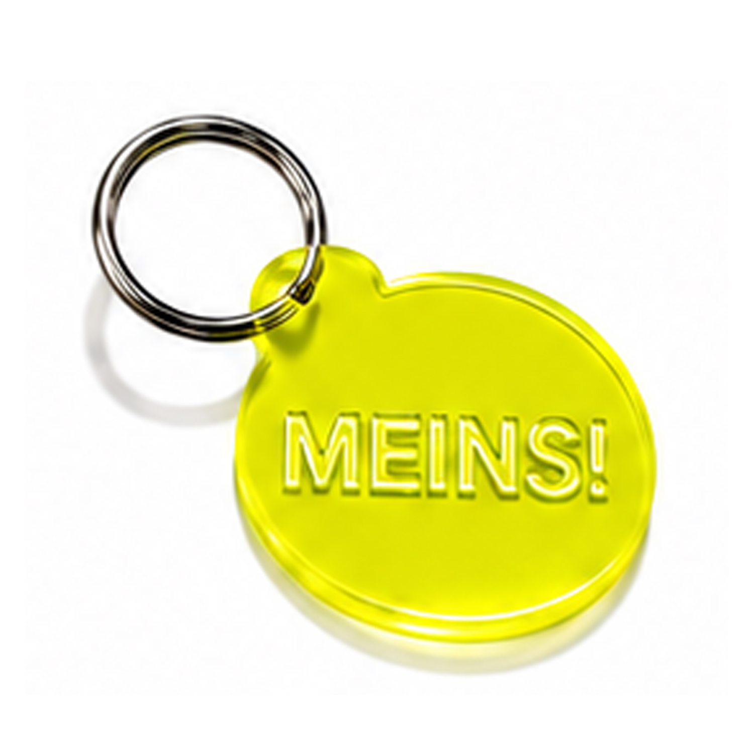 Schlüsselanhänger MEINS gelb