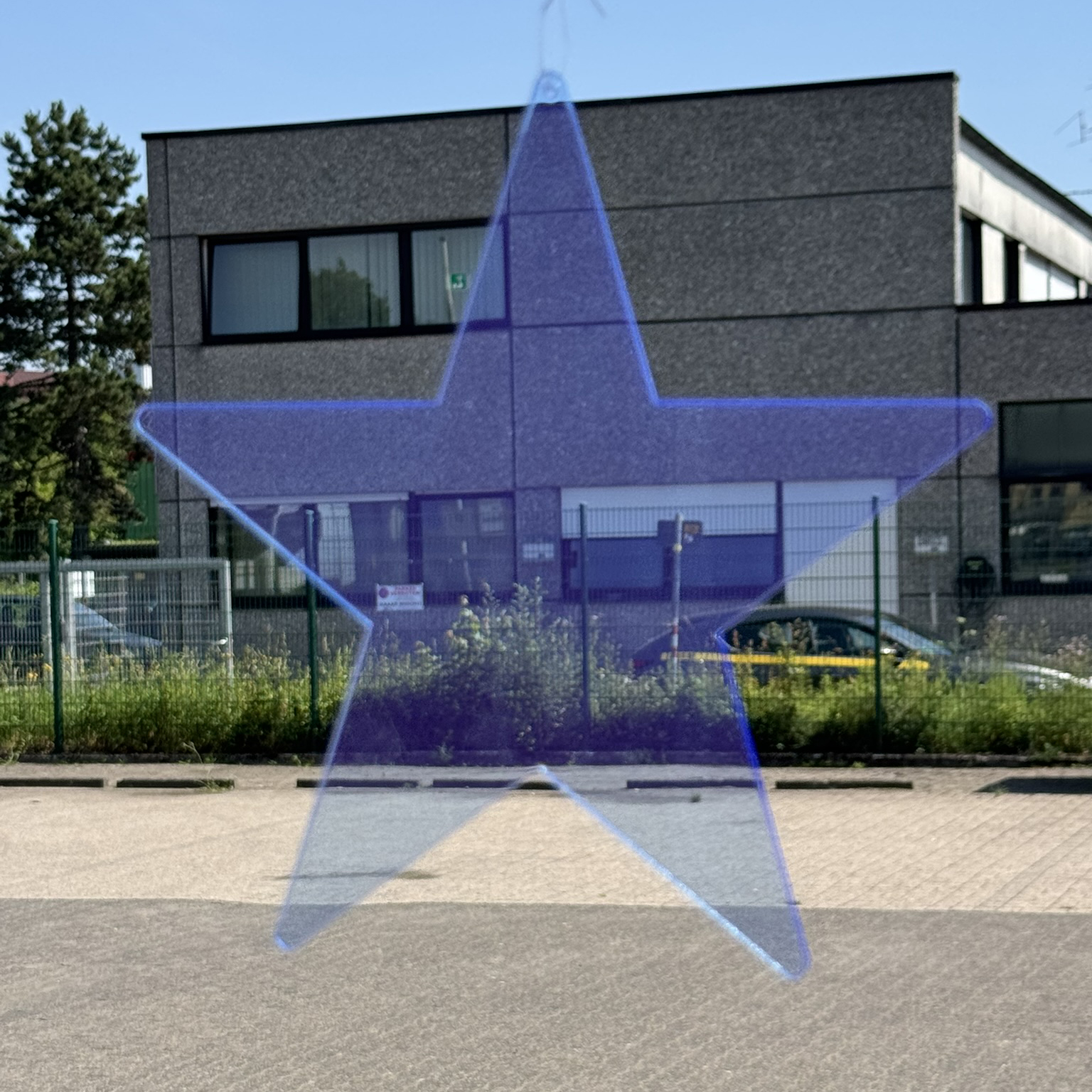 Acryl Stern klein Neon blau