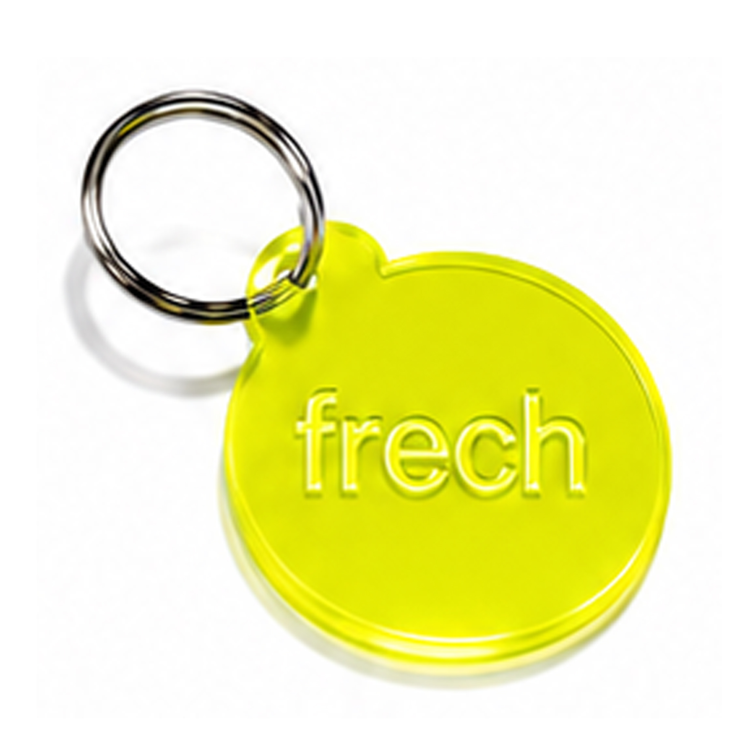 Schlüsselanhänger FRECH Neon gelb 